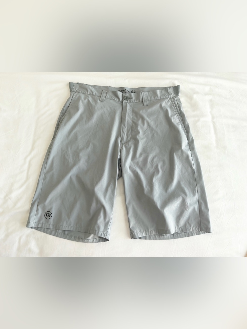 Travis Mathew Light Gray Athletic Shorts